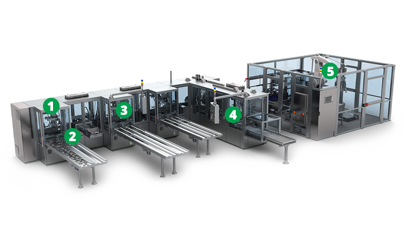 

Flexible packaging machines