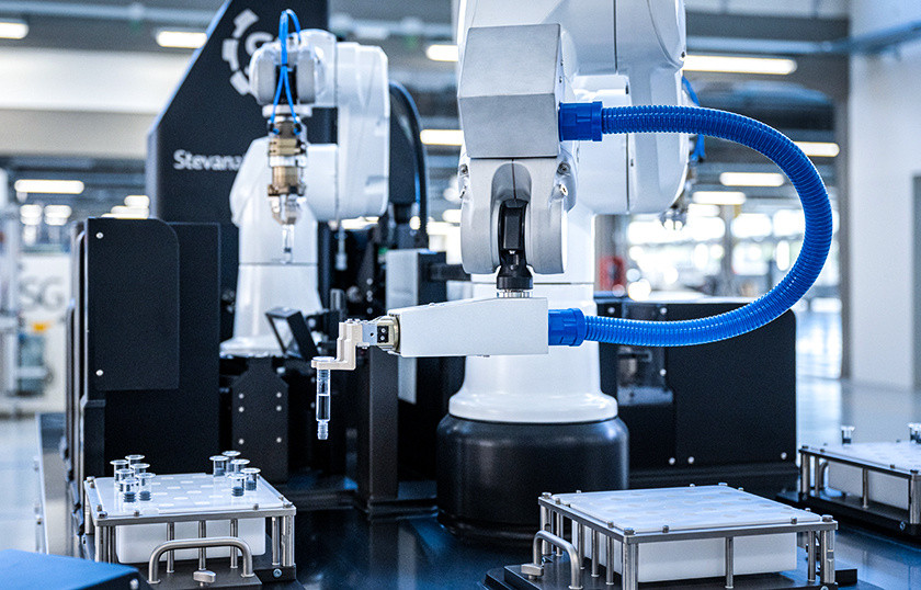 VRU processing syringes