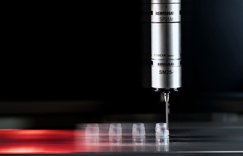 Quality measurement on add on components for glass containers