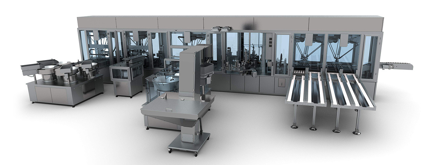 Layout Nasal Spray assembly machine 
