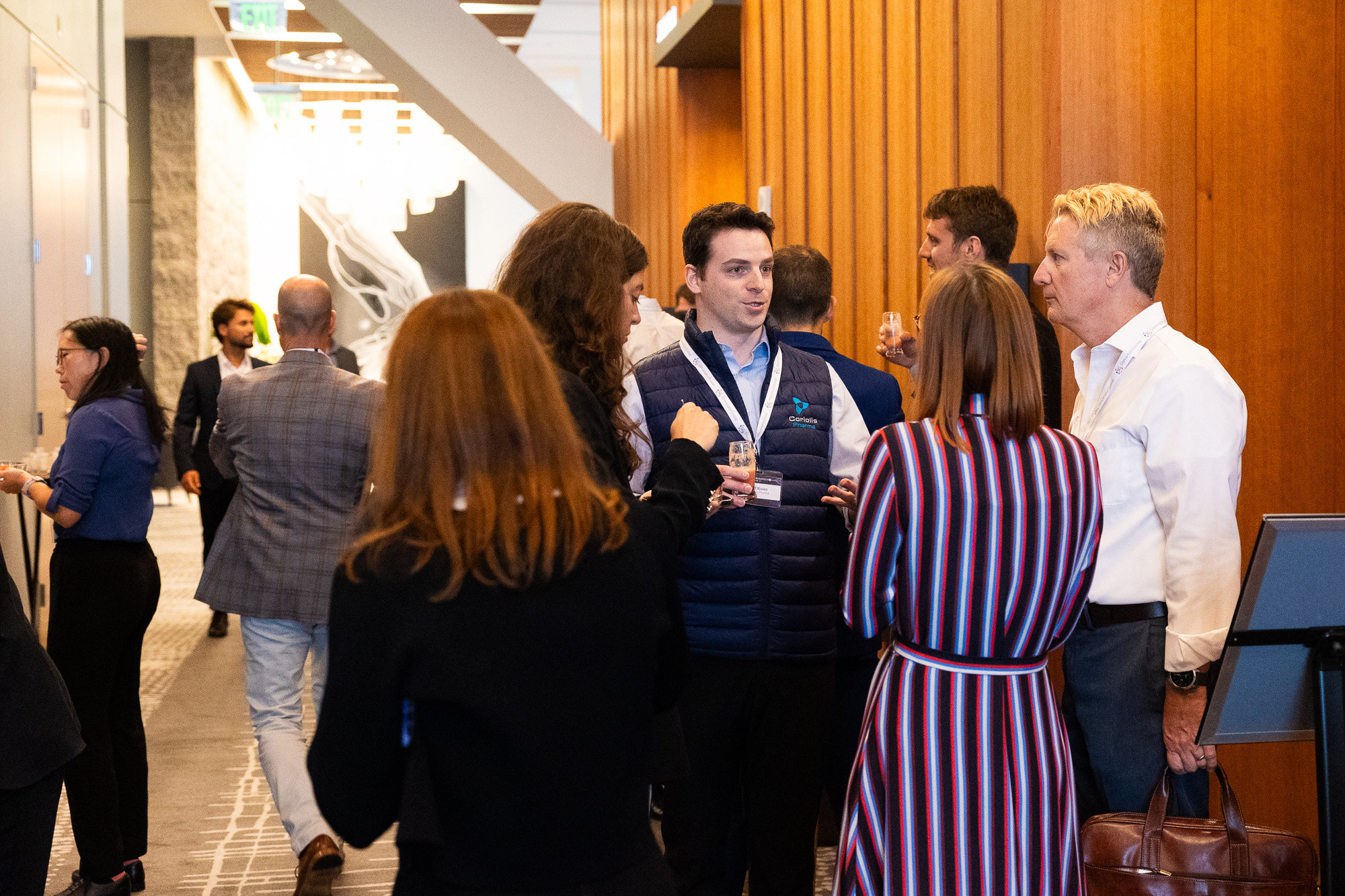 A networking moment in W Boston hotel