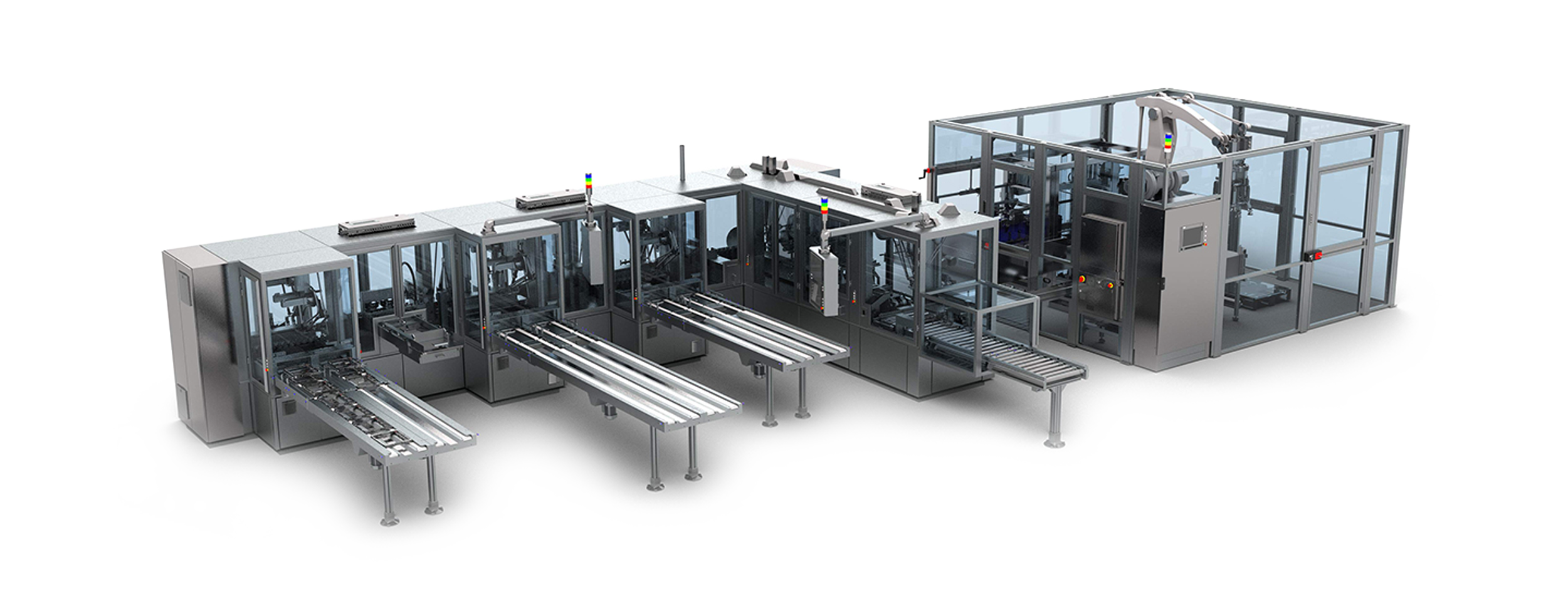 

Flexible packaging machines assembly line