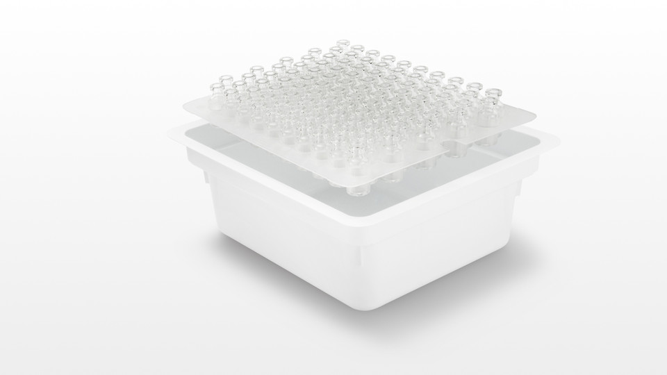 vials nest & tub 100 - 3 inches