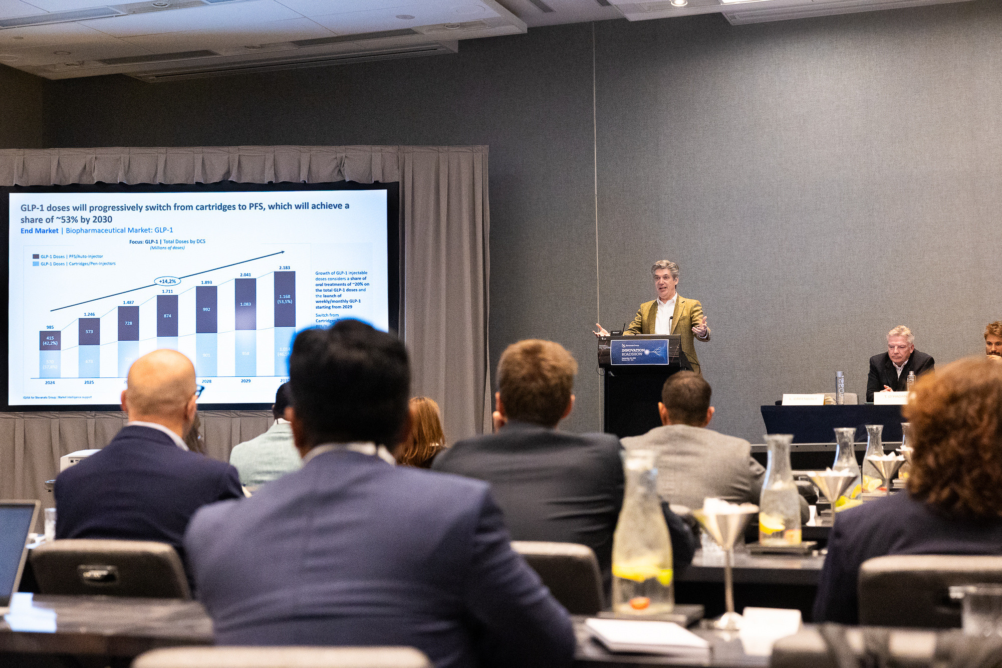 L. Greenwalt speech and audience at Innovation Roadshow