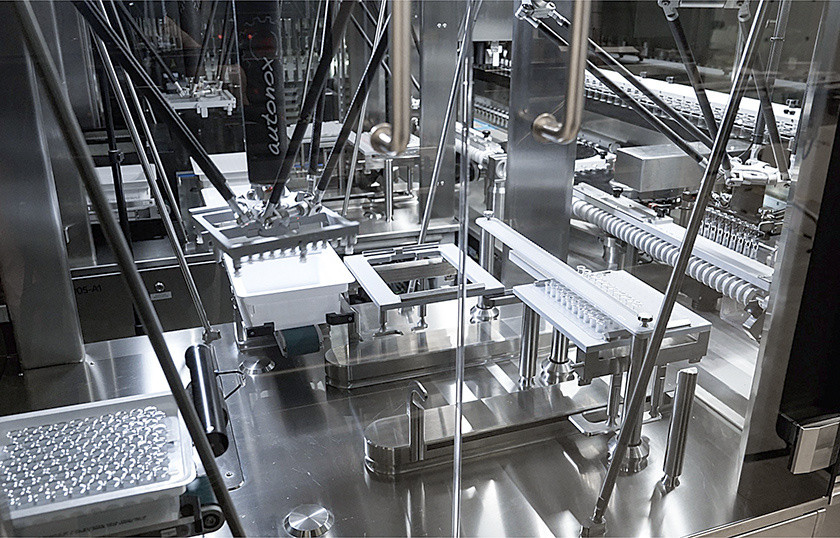 Case study MSD - Nestor machine, handling system with nest & tubs of syringes