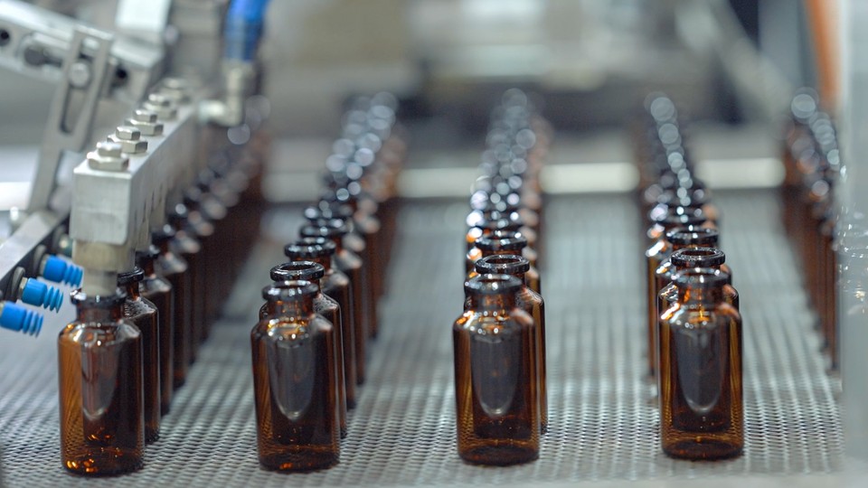 amber vial production in Zhangjiagang plant